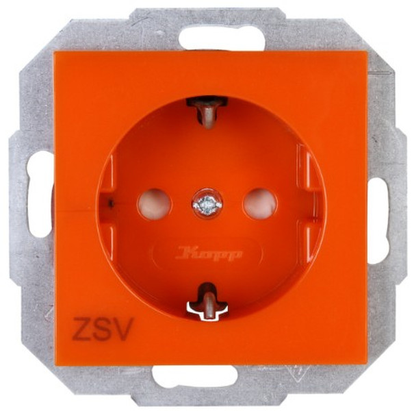 Kopp 940022001 Schuko Orange,Silver socket-outlet