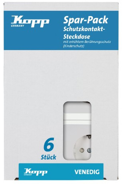 Kopp 924129056 Schuko White socket-outlet