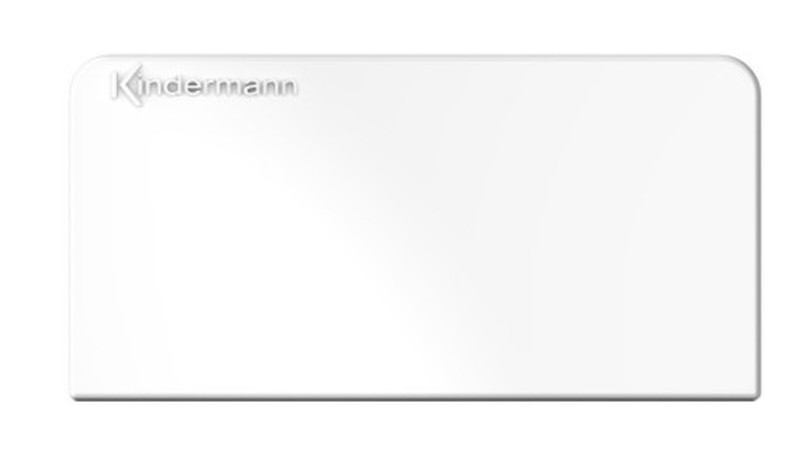 Kindermann 7456000400 White switch plate/outlet cover