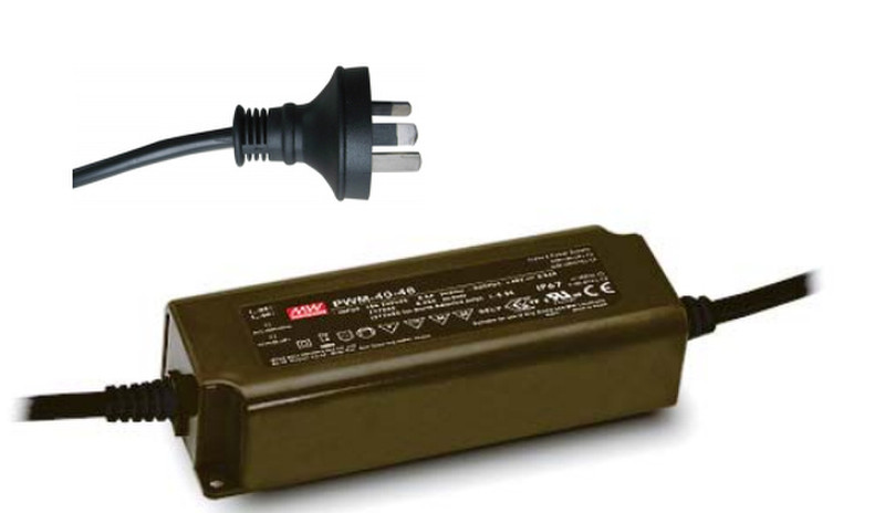 MEAN WELL PWM-40-12 Universal 40.08W Black power adapter/inverter