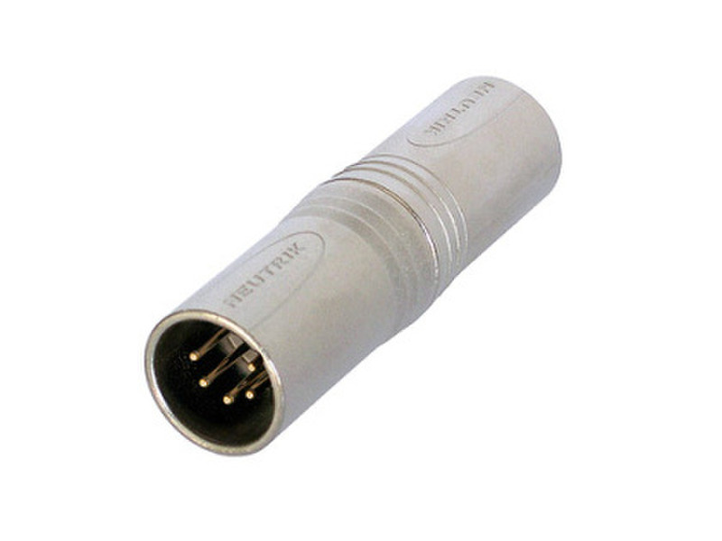 Neutrik NA5MM XLR (5-pin) XLR (5-pin) Cеребряный кабельный разъем/переходник