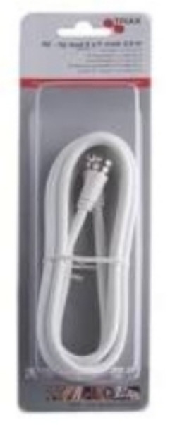 Triax 153512 2м F F Белый коаксиальный кабель