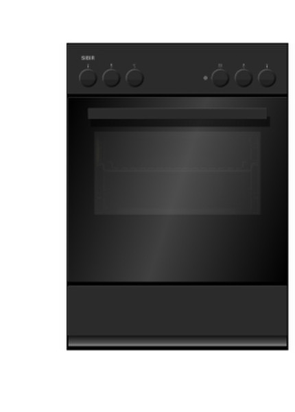 SIBIR EH Diplomat 4 22001 Swiss Freestanding Induction A Black