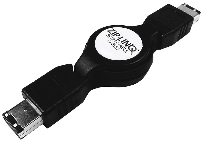 Keyspan FireWire 1394 6 pin - 6 pin Cable 0.75m Black firewire cable