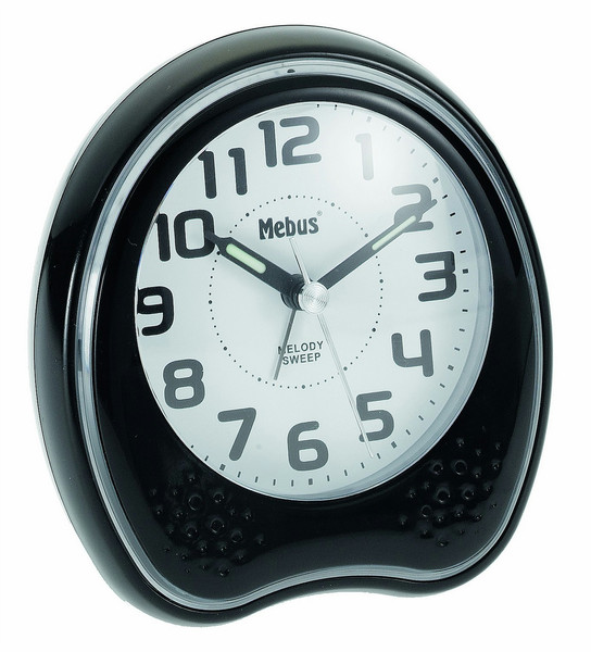 Mebus 42168 Quartz table clock Black table clock