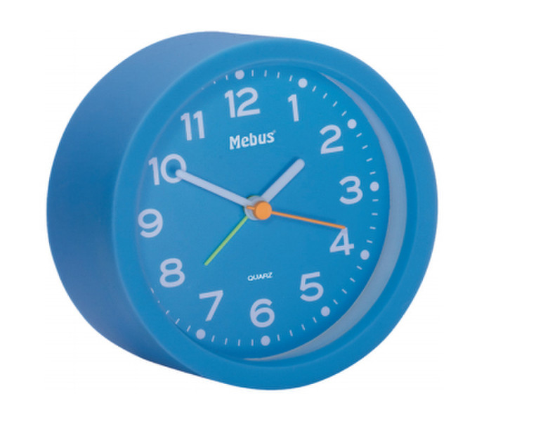 Mebus 27211 Quartz table clock Round Blue table clock