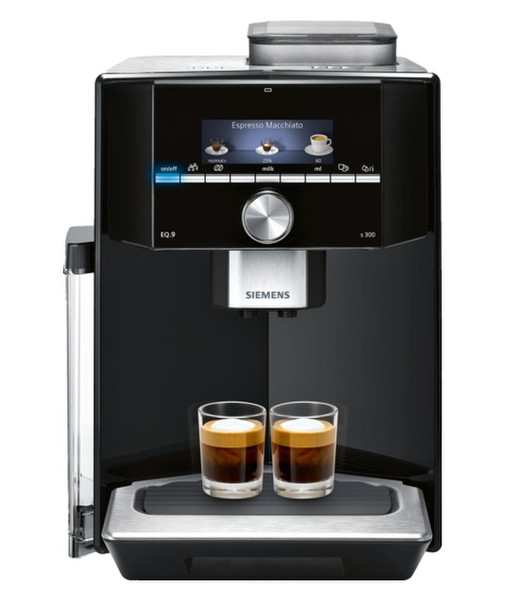 Siemens EQ.9 Espressomaschine 2.3l Schwarz, Edelstahl