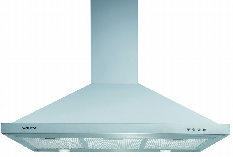 Glem GHD970IX Wall-mounted 750m³/h C Silver cooker hood