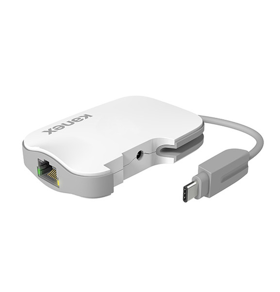 Kanex K181-3PX1E-WT USB 3.0 (3.1 Gen 1) Type-C 5000Мбит/с Серый, Белый хаб-разветвитель