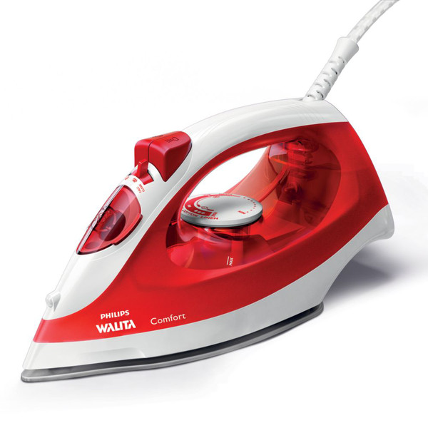 Philips RI1432/44 Steam iron SteamGlide soleplate 1700W Red,White iron