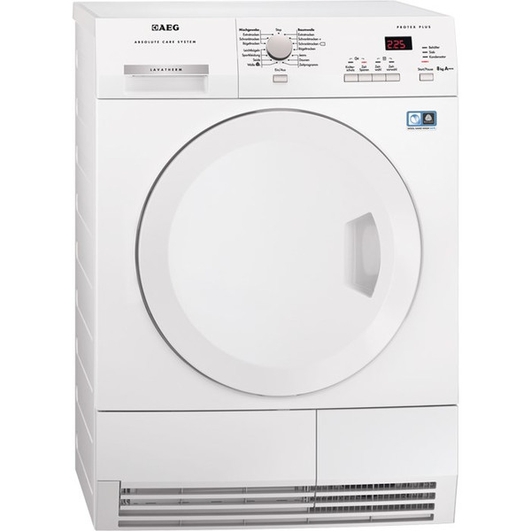 AEG T67680IH3 freestanding Front-load 8kg A+++ White