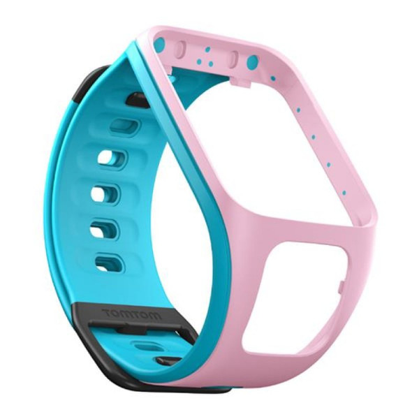 TomTom Runner 2/Spark Watch Strap (Light Pink/Scuba Blue - Small)