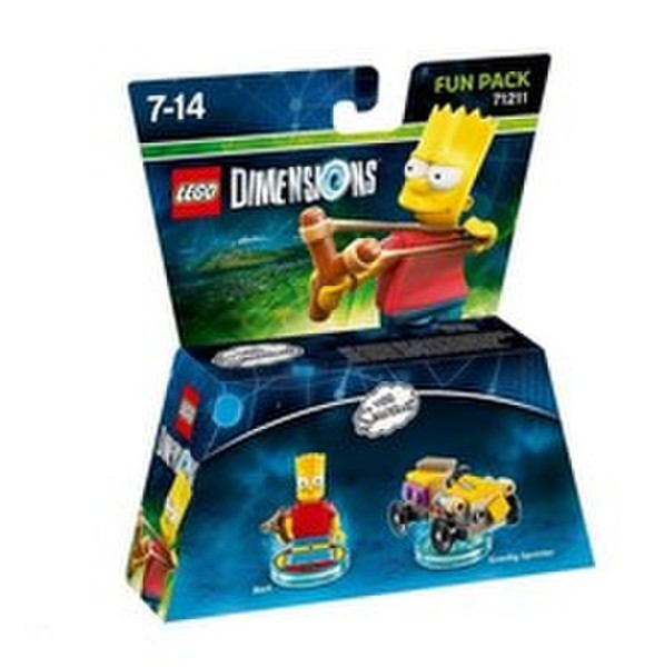Warner Bros LEGO Dimensions Fun Pack - Bart Simpson Разноцветный фигурка для конструкторов