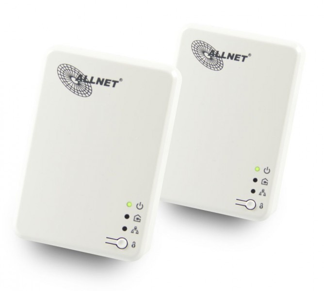 ALLNET ALL168610_DOUBLE 600Мбит/с Подключение Ethernet Белый 2шт PowerLine network adapter