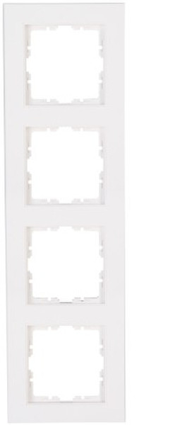 Kopp 402829001 White switch plate/outlet cover