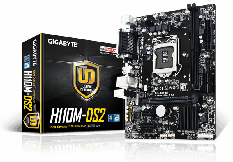 Gigabyte GA-H110M-DS2 Intel® H110 Express Chipset LGA1151 Micro ATX motherboard