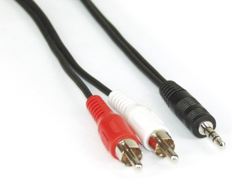 Kindermann 5854000001 2м 2 x RCA 3.5mm Черный, Красный, Белый аудио кабель