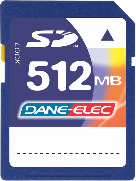 Dane-Elec 512MB Secure Digital Card 0.5ГБ SD карта памяти