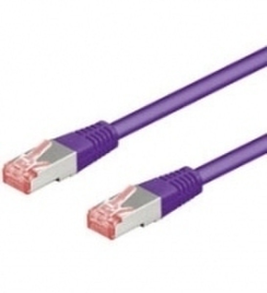 Wentronic CAT 6-100 SSTP PIMF 1.0m 1m Purple networking cable
