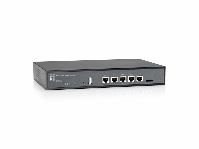 LevelOne WAC-1001 Eingebauter Ethernet-Anschluss Schwarz Kabelrouter