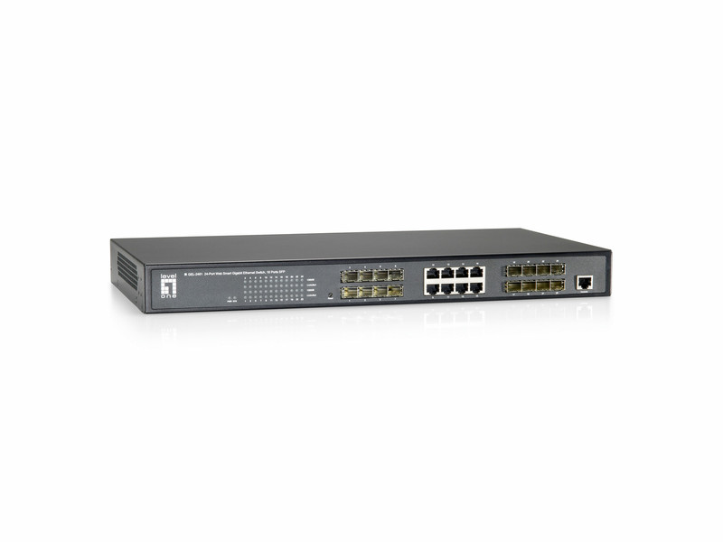 LevelOne GEL-2461 Управляемый L2 Gigabit Ethernet (10/100/1000) Черный