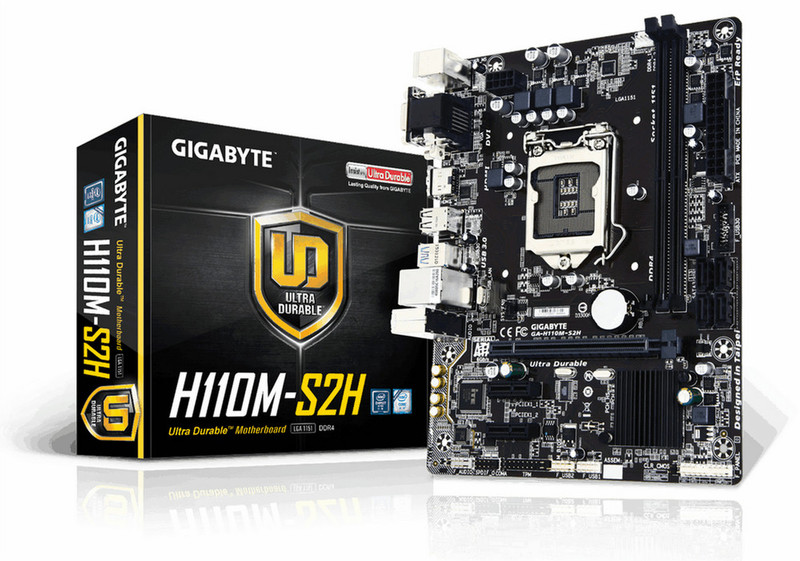 Gigabyte GA-H110M-S2H Intel H110 LGA1151 Micro ATX Motherboard