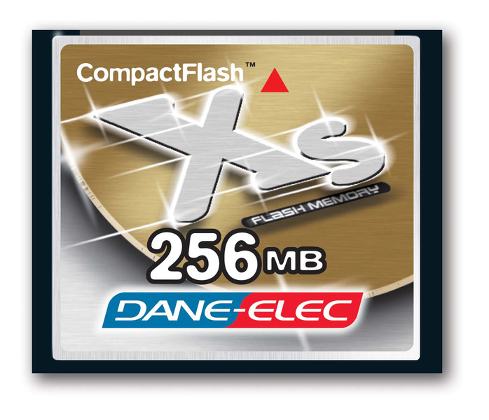 Dane-Elec 256MB XS CompactFlash card 41XR/35W 0.25GB CompactFlash memory card
