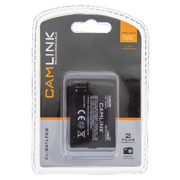 CamLink CL-BATLPE8 Lithium-Ion 1040mAh 7.4V rechargeable battery