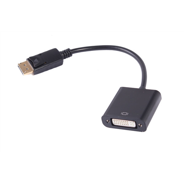 Uniformatic 0.2m DisplayPort/DVI-I 0.2m DisplayPort DVI-I Schwarz