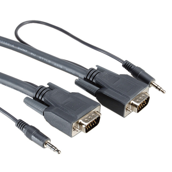 ITB RO11.04.5160 10м VGA (D-Sub) + 3.5mm VGA (D-Sub) + 3.5mm Серый VGA кабель