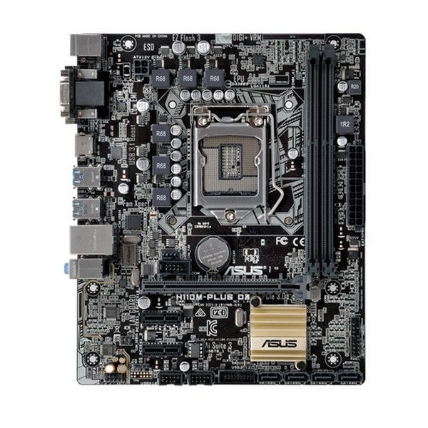 ASUS H110M-PLUS D3 Intel H110 LGA1151 Микро ATX материнская плата
