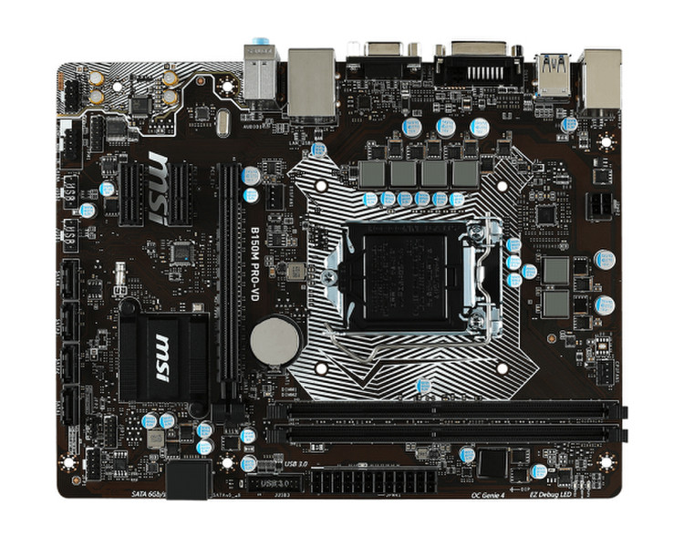 MSI MB B150M PRO-VD Intel B150 LGA 1151 (Socket H4) Micro ATX Motherboard