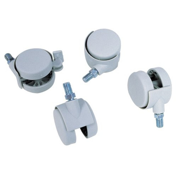 Rexel Set of 4 Heavy Duty Castors Black