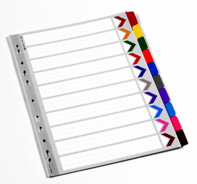 Rexel Mylar A4 Divider 10 Part Multicolour