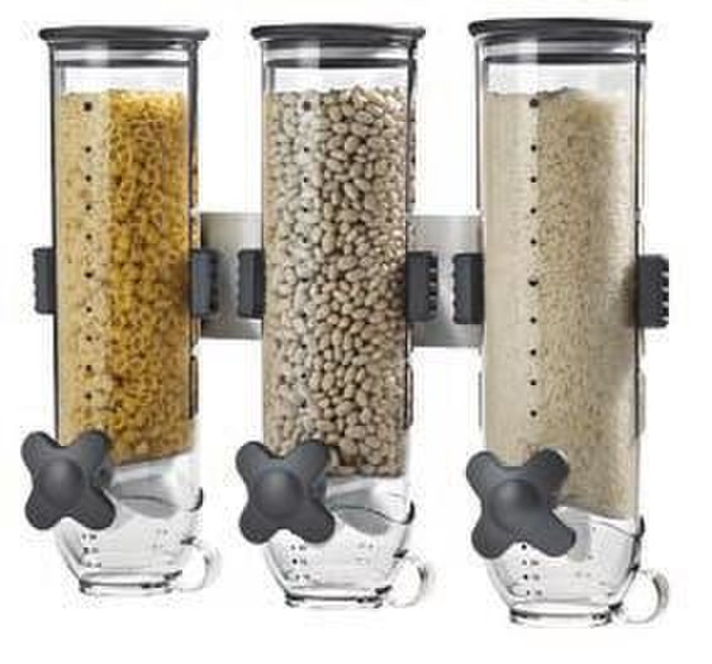 Honey-Can-Do SmartSpace Edition Wall Mount Dispenser Triple 13 oz. Canisters
