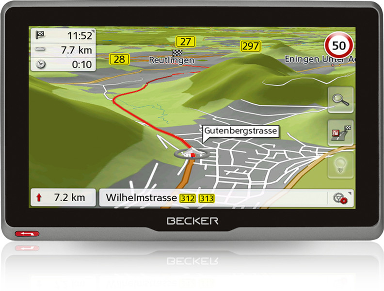 Becker active.7S EU Fixed 7Zoll Touchscreen Schwarz Navigationssystem
