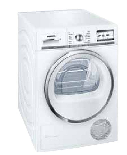 Siemens WT48Y801GB freestanding Front-load 8kg A+++ White tumble dryer