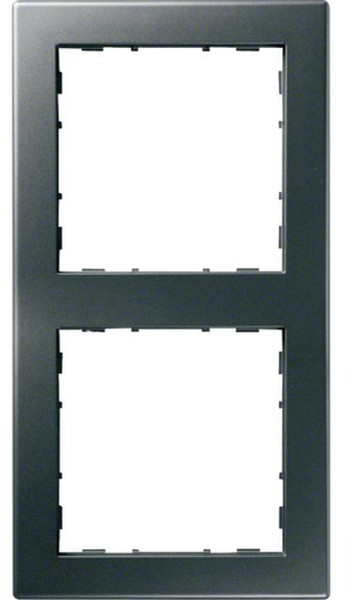 Hager WYR127 Anthracite switch plate/outlet cover