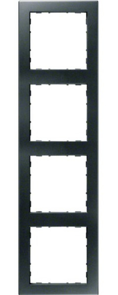 Hager WYR147 Anthracite switch plate/outlet cover