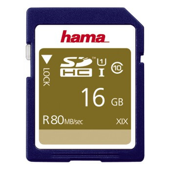 Hama SDHC 16GB 16ГБ SDHC UHS-I Class 10 карта памяти
