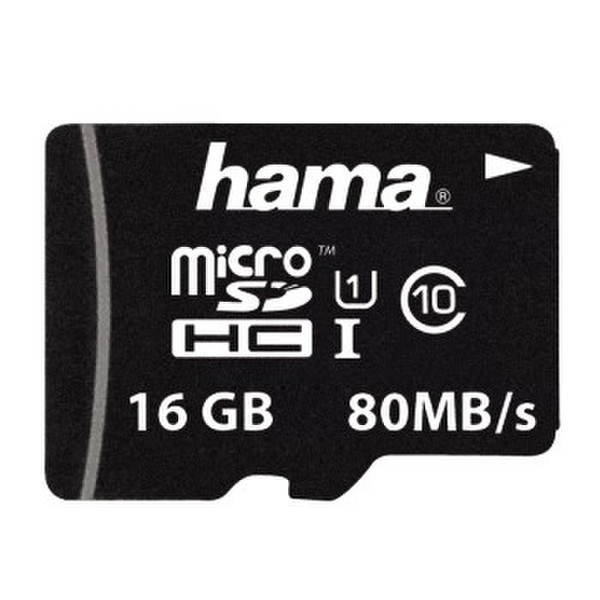 Hama microSDHC 16GB 16GB MicroSDHC UHS-I Class 10 Speicherkarte