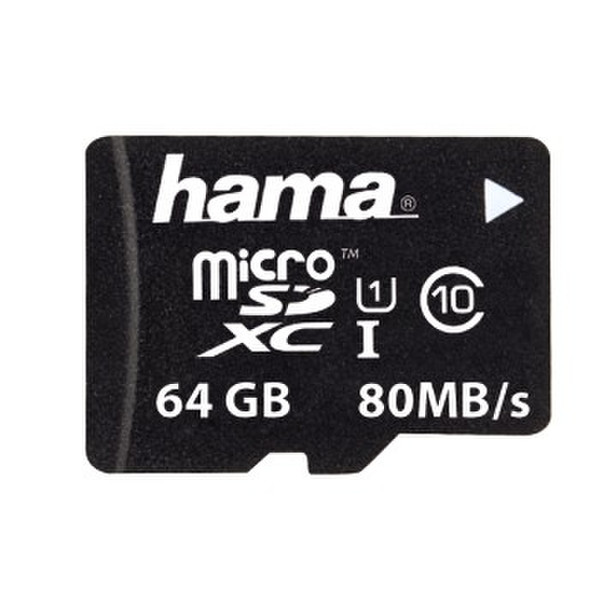 Hama microSDXC 64GB 64GB MicroSDXC UHS-I Class 10 Speicherkarte