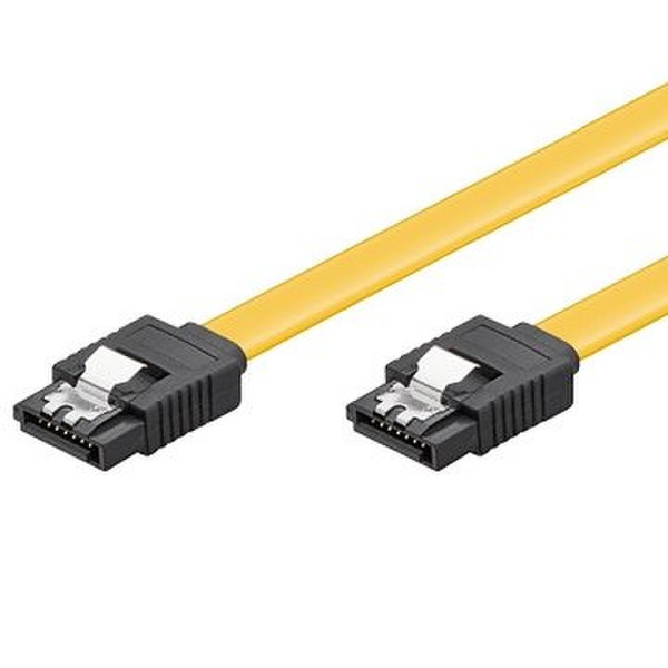 Ewent 0.5m, 6GBs, SATA 3 0.5m SATA III 7-pin SATA III 7-pin Schwarz, Gelb SATA-Kabel