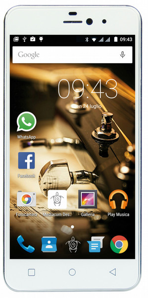 Mediacom PhonePad X525U 4G 16ГБ Белый, Cеребряный