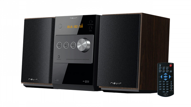 Nevir NVR-697BCDMU Micro-Set 10W Schwarz Home-Stereoanlage