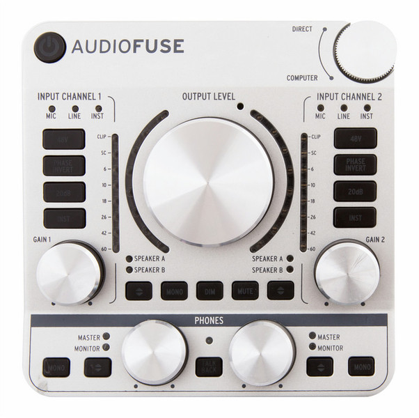 Arturia AUDIOFUSE 192kHz Silber Digitaler Audiorekorder