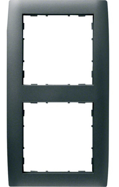 Hager WYR227 Anthracite switch plate/outlet cover