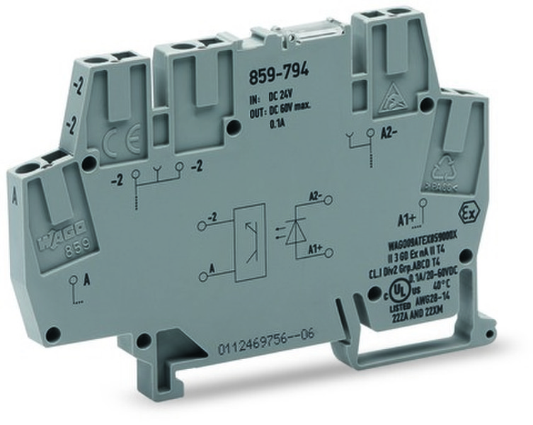 Wago 859-794 5P Grau Elektrischer Anschlussblock