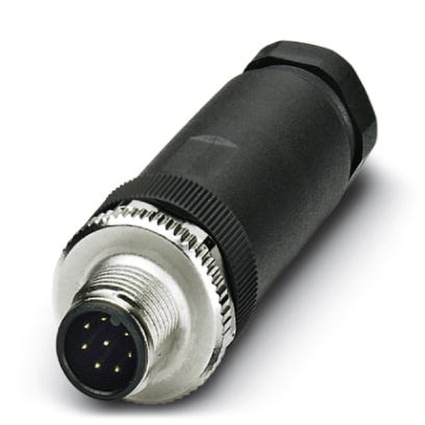 Phoenix 1513334 M12 Black,Stainless steel wire connector