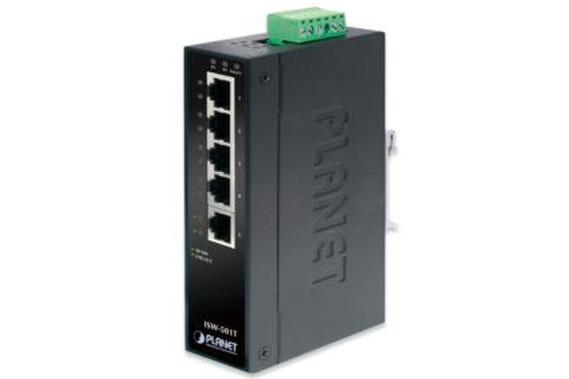 ASSMANN Electronic ISW-501T gemanaged L2 Fast Ethernet (10/100) Schwarz Netzwerk-Switch